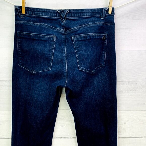 Democracy Womens Jean AbSolution Skinny Crop Dark Wash Stretch Denim Size 8 - Picture 8 of 12